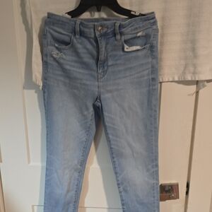 American EAGLE Distressed High Rise Jeans